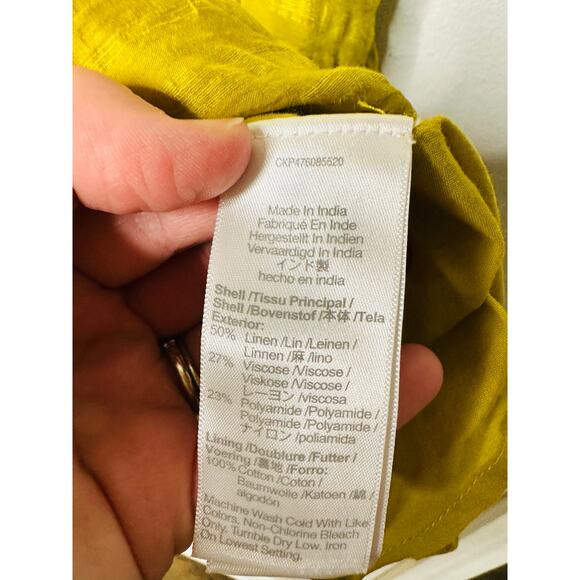 MADEWELL Olive Green A-Line Short Sleeve Kirkley Mini Dress Size 0 - Picture 8 of 9